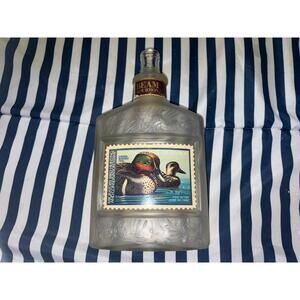 Empty Jim Beam Green Wing Teal Duck Decanter